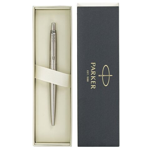 Ручка гелевая PARKER "Jotter Stainless Steel CT", корпус серебристый,