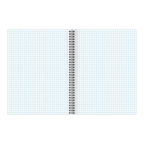 Тетрадь А5, 96 л., ОФИСМАГ, гребень, клетка, обложка картон, МОНОХРОМ, 402797