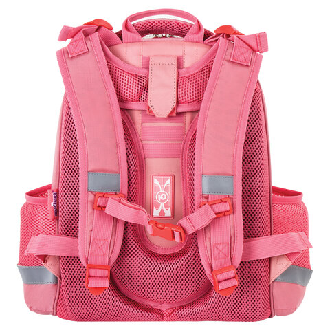 Ранец ЮНЛАНДИЯ EXTRA, с дополнительным объемом, Pink sneakers, 38x29x18 см,