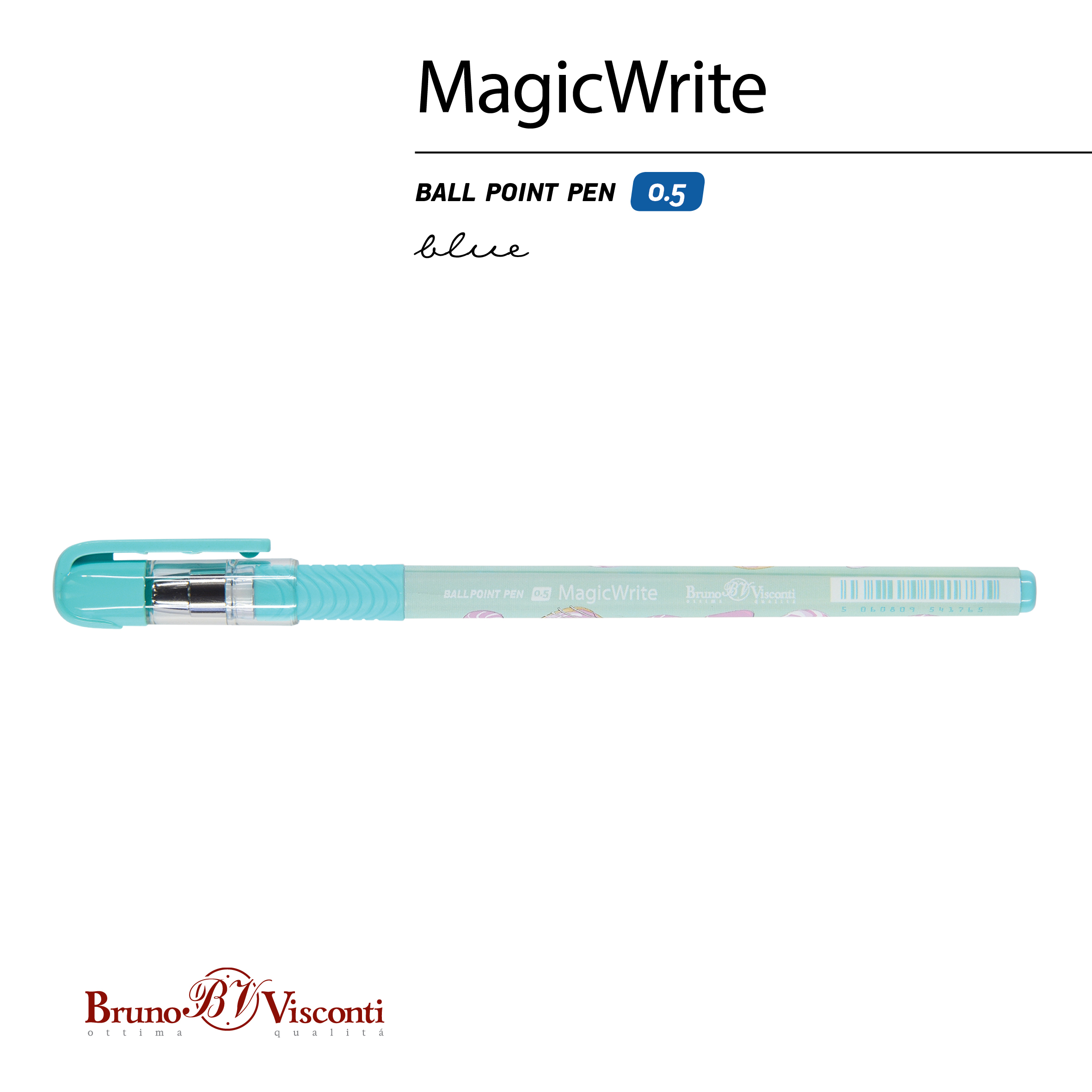 РУЧКА "MagicWrite. Сладкое настроение. Леденцы" ШАРИКОВАЯ, 0.5 ММ,