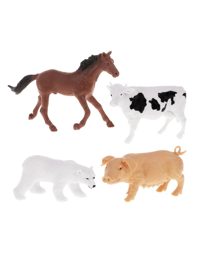 Набор животных, 4 предмета Набор животных, 4 предмета