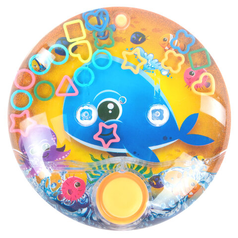 Водная игра ПОДВОДНЫЙ МИР, 10х10 см, колечки, ассорти, 4 вида, JOLLY JOT (ДЖОЛЛИ