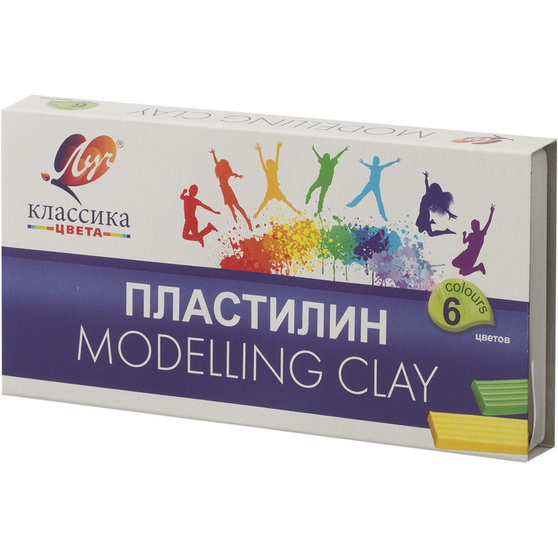 Пластилин Луч Классика 6цв 120гр со стеком штр. 4601185005017 Пластилин Луч Классика 6цв 120гр со стеком штр. 4601185005017