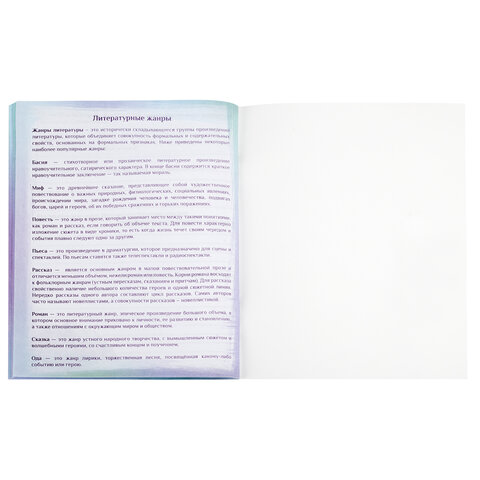 Читательский дневник школьника А5 40 листов, с цветным блоком, ПИФАГОР, 113448