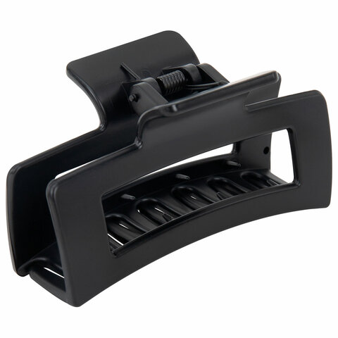 Крабы для волос НАБОР 3 шт., 8,5 см / 8,5 см / 11 см, soft-touch, чёрный, MONTE Крабы для волос НАБОР 3 шт., 8,5 см / 8,5 см / 11 см, soft-touch, чёрный, MONTE