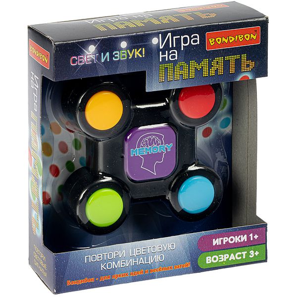 Настольная семейная игра Bondibon "НА ПАМЯТЬ", арт.999-401 Настольная семейная игра Bondibon "НА ПАМЯТЬ", арт.999-401