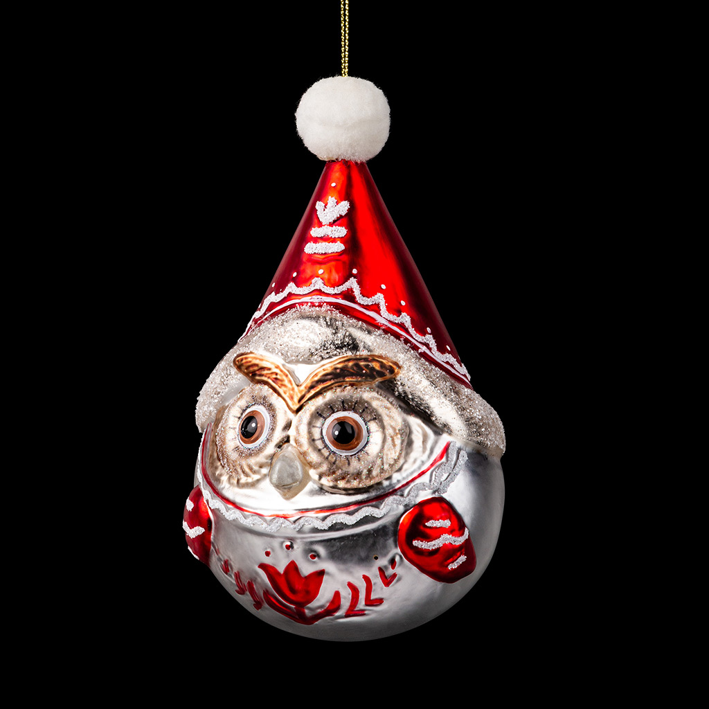 Украшение ErichKrause Decor Сова - мотивы Карелии 15см, стекло Украшение ErichKrause Decor Сова - мотивы Карелии 15см, стекло
