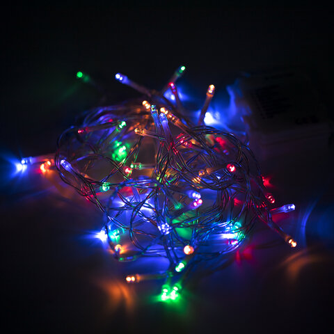 Электрогирлянда уличная ЗОЛОТАЯ СКАЗКА "Нить", IP44, 100 LED, 10 м,