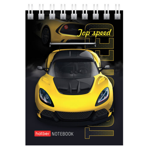 Блокнот МАЛЫЙ ФОРМАТ А7, 60 л., гребень, картон, клетка, HATBER, Блокнот МАЛЫЙ ФОРМАТ А7, 60 л., гребень, картон, клетка, HATBER,