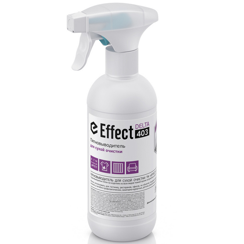 Профхим спец пятновывод д/сухой чистки текстиля Effect/DELTA 403, 0,5л_т/р Профхим спец пятновывод д/сухой чистки текстиля Effect/DELTA 403, 0,5л_т/р