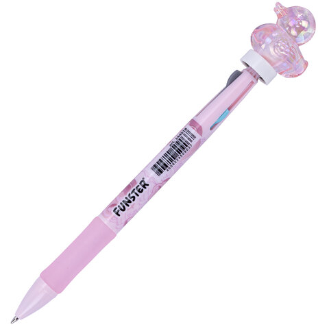 Ручка-спиннер многоцветная с акриловым топпером FUNSTER "SHINY PETS",
