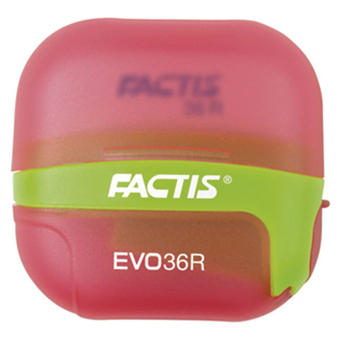 Точилка FACTIS EVO36R (Испания), с контейнером и стирательной резинкой, 50x50x25