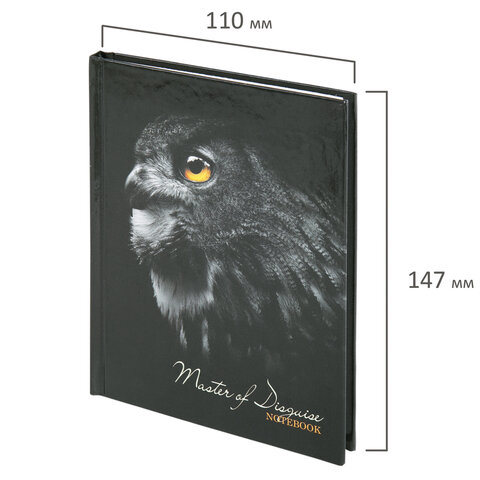 Блокнот МАЛЫЙ ФОРМАТ (110х147 мм), А6, 80 л., твёрдый, клетка, STAFF,