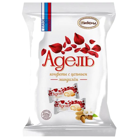 Конфеты АККОНД "Адель" с цельным миндалём, в кокосовой стружке, 500 г,