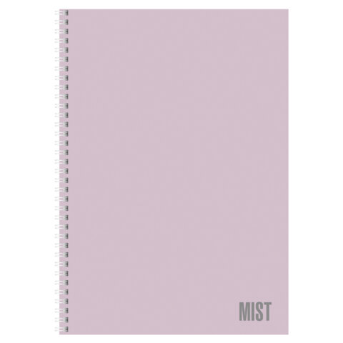 Тетрадь А4 80 л,. HATBER, гребень, клетка, Soft-touch ламинация, Тетрадь А4 80 л,. HATBER, гребень, клетка, Soft-touch ламинация,