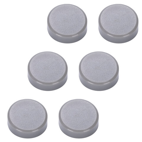 Магниты СУПЕРМОЩНЫЕ НЕОДИМОВЫЕ 20 мм (МАЛОГО ДИАМЕТРА), НАБОР 6 шт., серые,