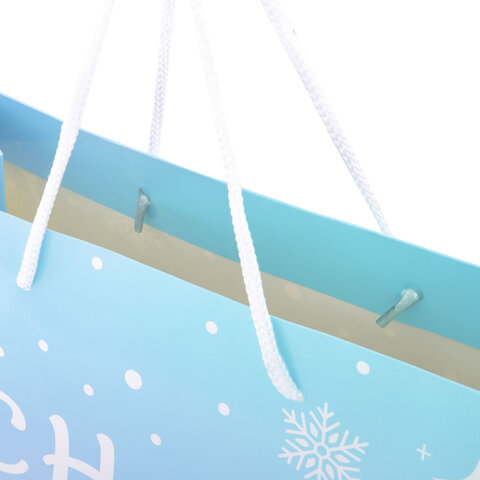 Пакет подарочный (1 шт.) новогодний, 26х13х32 см, "Сияние",