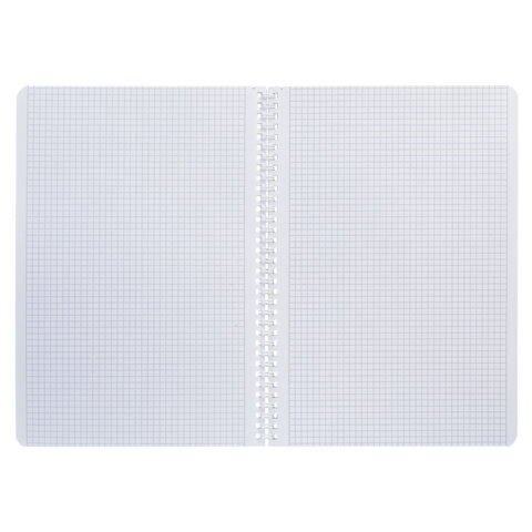 Тетрадь А4 80 л., HATBER, гребень, клетка, глянцевая ламинация, Тетрадь А4 80 л., HATBER, гребень, клетка, глянцевая ламинация,