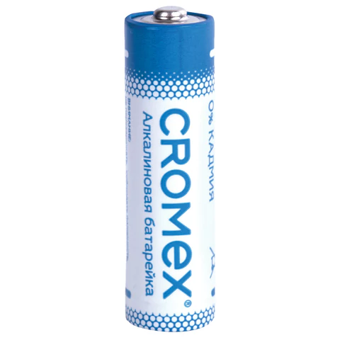 Батарейки алкалиновые "пальчиковые" КОМПЛЕКТ 20 шт., CROMEX (КРОМЕКС)