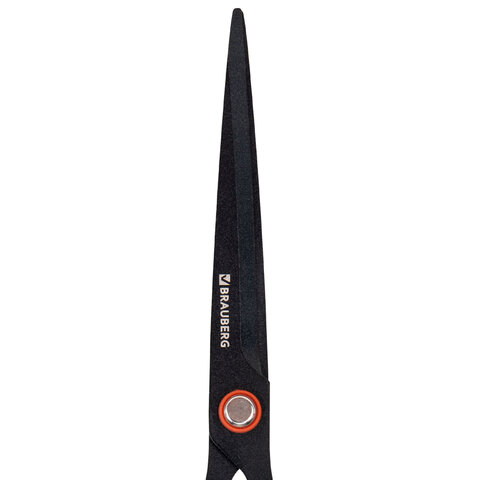 Ножницы BRAUBERG "Super special", 170 мм, черные, 3-сторонняя заточка,