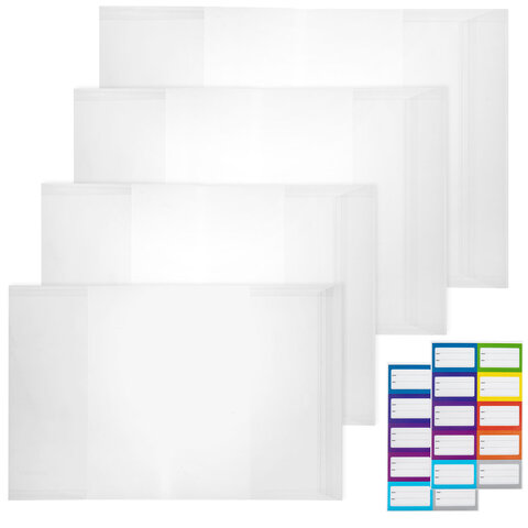 Обложки ULTRA для тетрадей и учебников + стикеры в ПОДАРОК, универсальные, НАБОР