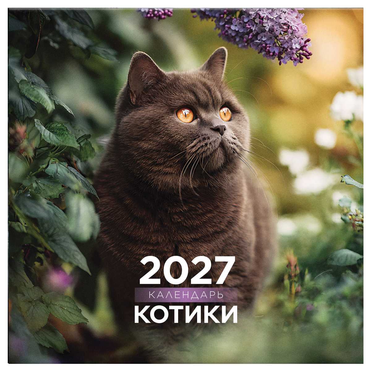 Календарь настенный перекидной на скрепке, 290*290 мм 12л. BG Календарь настенный перекидной на скрепке, 290*290 мм 12л. BG
