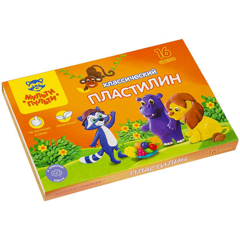 Пластилин "Приключения Енота" 16 цветов, 320гр, со стеком КП_10210 Пластилин "Приключения Енота" 16 цветов, 320гр, со стеком КП_10210