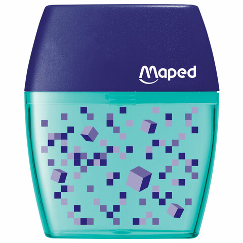 Точилка с контейнером MAPED (Франция) "Pixel Party", 2 отверстия,