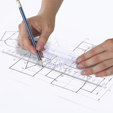 Линейка с роликом (рейсшина) 22 см, металлический ролик, картонная коробка, Линейка с роликом (рейсшина) 22 см, металлический ролик, картонная коробка,