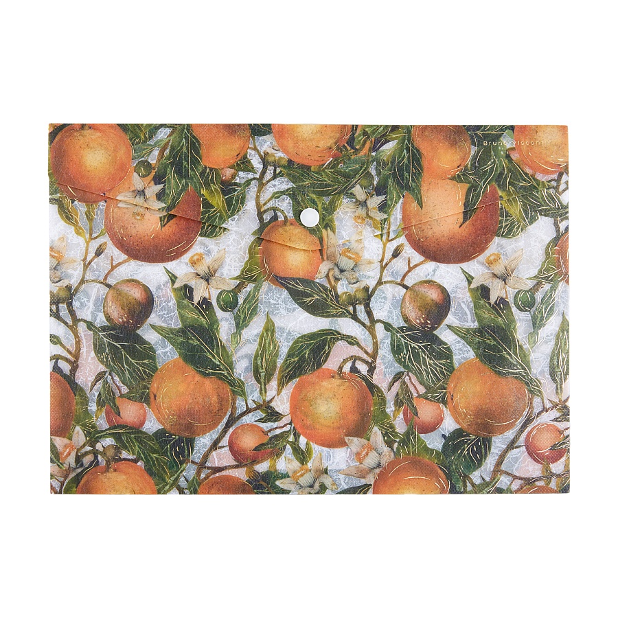ПАПКА КОНВЕРТ НА КНОПКЕ, "FLORA.PARADISE.ORANGES", А4 ПАПКА КОНВЕРТ НА КНОПКЕ, "FLORA.PARADISE.ORANGES", А4