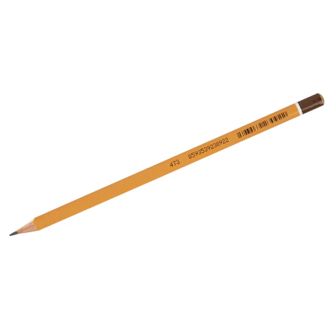 Карандаши чернографитные KOH-I-NOOR "1580", НАБОР 3 шт., HB, без