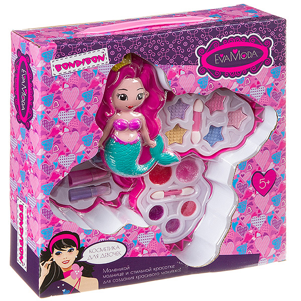 Набор детской декор. косметики Bondibon Eva Moda, BOX 26*26*6,5 см; Набор детской декор. косметики Bondibon Eva Moda, BOX 26*26*6,5 см;