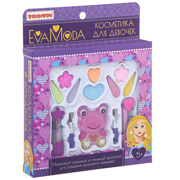 Набор детской декоративной косметики Bondibon Eva Moda, ВОХ 22х18х 3 см, тени Набор детской декоративной косметики Bondibon Eva Moda, ВОХ 22х18х 3 см, тени