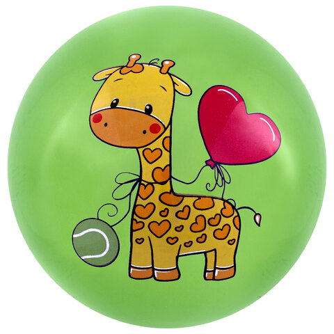 Мяч детский надувной "Зверята", 25 см, ПВХ, ассорти, 6 цветов, JOLLY Мяч детский надувной "Зверята", 25 см, ПВХ, ассорти, 6 цветов, JOLLY