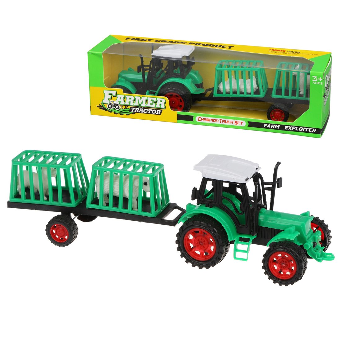 Набор тракторов. Набор фермера. Набор с трактором, арт. M7555. Игровой набор «фермер».