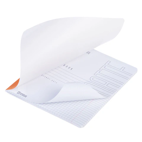 Тетрадь А5, 48 л., HATBER, скоба, клетка, Soft-touch ламинация, СОЛО