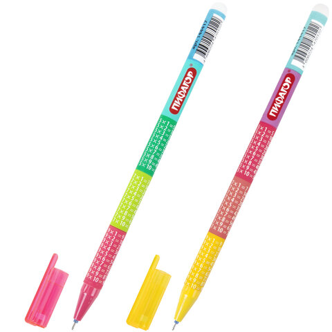 Ручка стираемая гелевая ПИФАГОР "ТАБЛИЦА УМНОЖЕНИЯ", СИНЯЯ, корпус Ручка стираемая гелевая ПИФАГОР "ТАБЛИЦА УМНОЖЕНИЯ", СИНЯЯ, корпус