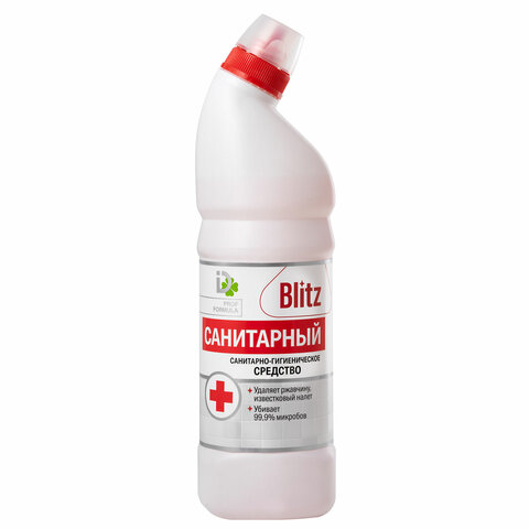 Средство для уборки сантехники и туалета 750 г САНИТАРНЫЙ BLITZ, гель, 8000024 Средство для уборки сантехники и туалета 750 г САНИТАРНЫЙ BLITZ, гель, 8000024