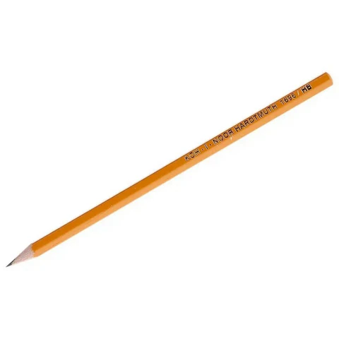 Карандаши чернографитные KOH-I-NOOR, НАБОР 6 шт..: 2B, B, HB (2 шт.), H, 2H, без