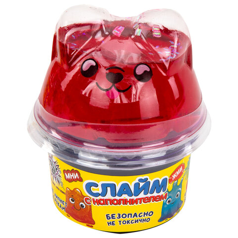 Слайм (лизун) с наполнителем, 200 г, ассорти 5 видов, JOLLY JOT (ДЖОЛЛИ ДЖОТ),