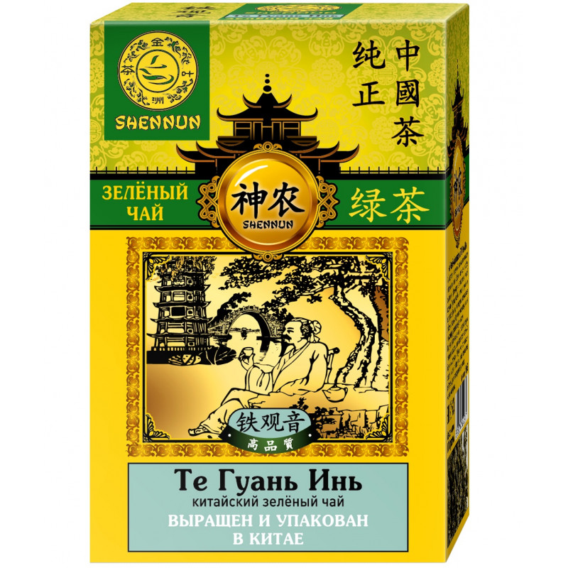 Чай Shennun Те Гуань Инь зеленый, листовой, 100 г. 13063 Чай Shennun Те Гуань Инь зеленый, листовой, 100 г. 13063