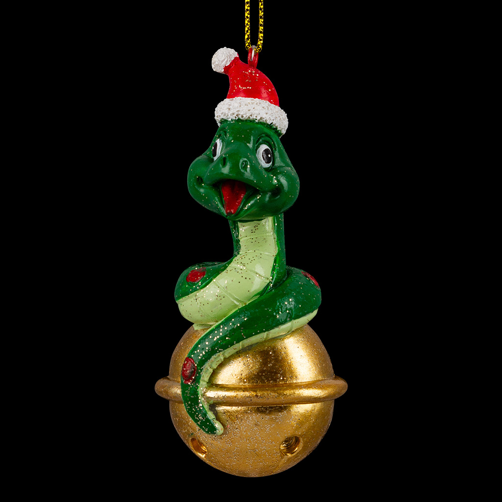 Украшение ErichKrause Decor Змейка на шаре 9см Украшение ErichKrause Decor Змейка на шаре 9см