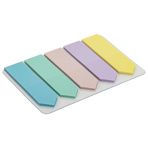Закладки клейкие пастельные BRAUBERG MACAROON "СТРЕЛКИ" 50х14 мм, 125