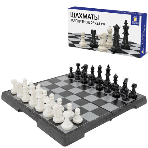 Шахматы магнитные ХИТ классические, доска 25х25 см, ЗОЛОТАЯ СКАЗКА, 665761 Шахматы магнитные ХИТ классические, доска 25х25 см, ЗОЛОТАЯ СКАЗКА, 665761