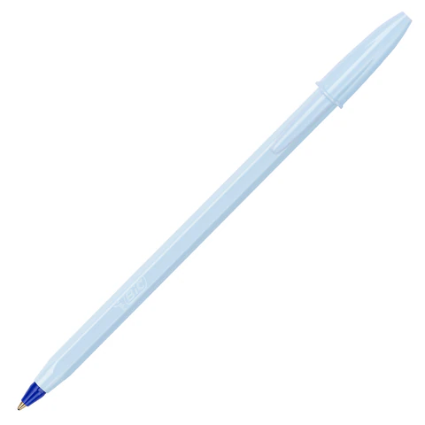 Ручка шариковая BIC "Cristal Pastel", СИНЯЯ, корпус ассорти, узел 1,0