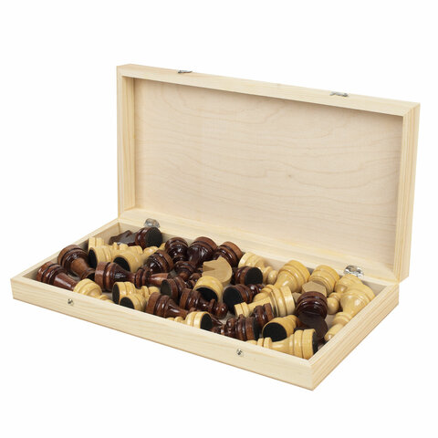 Шахматы турнирные, деревянные, лакированные, глянцевые, доска 40*40 см, ЗОЛОТАЯ