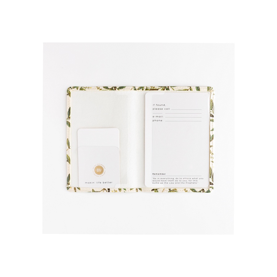 ОБЛОЖКА ДЛЯ ПАСПОРТА "FLORA. Олива"