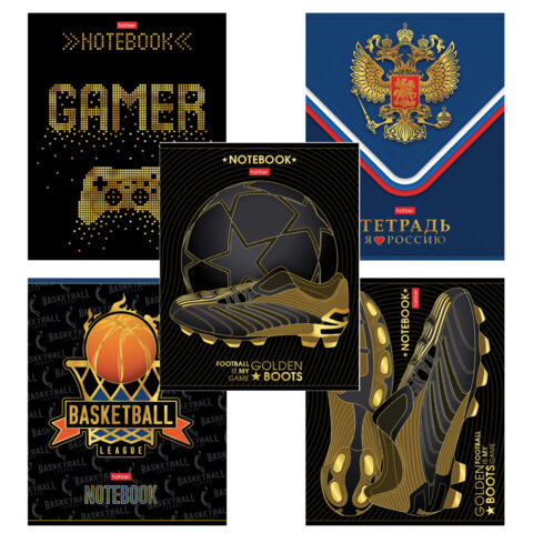 Тетрадь А5 48 л,. HATBER скоба, клетка, матовая ламинация, 3D-фольга, "Для Тетрадь А5 48 л,. HATBER скоба, клетка, матовая ламинация, 3D-фольга, "Для