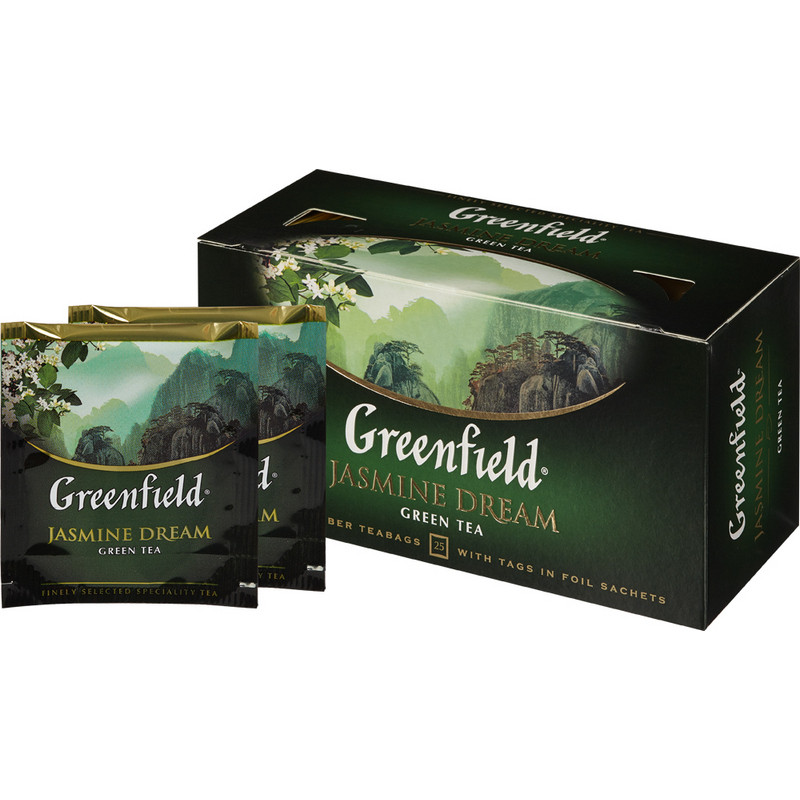 Чай Greenfield Jasmin Dream зеленый фольгир.25пак/уп 0373-15 Чай Greenfield Jasmin Dream зеленый фольгир.25пак/уп 0373-15