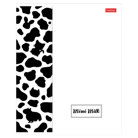 Тетрадь А5 48 л., HATBER скоба, клетка, матовая ламинация, "Mimimilk" Тетрадь А5 48 л., HATBER скоба, клетка, матовая ламинация, "Mimimilk"